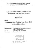 xây dựng và triển khai ứng dụng grid có tính bảo mật cao quyển 1