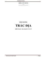 bài giảng trắc địa
