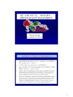 quản trị chất lượng dịch vụ