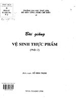 bài giảng vệ sinh thực phẩm