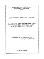 xây dựng quy trình sấy quy chuẩn tre gai và lồ ô - song mây