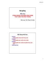 công nghệ chế biến sản phẩm thủy sản truyền thống