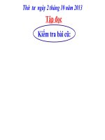 Tập đọc: Nhớ lại buổi đầu đi học