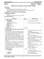 Giáo án thể dục lớp 6 trọn năm