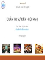 bài giảng quản trị sự kiện hội nghị