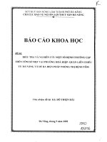 điều tra và nghiên cứu một số bệnh thường gặp trên tôm sú thịt tại phường hòa hiệp - quận liên chiểu t.p đà nẵng và đề ra biện pháp phòng trị bệnh tôm