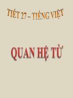tiet 27 quan he tu