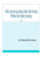 phương pháp hiện đại dùng trong phân tích môi trường