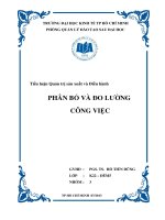 tiểu luận quản trị sản xuất và điều hành phân bố và đo lường công việc