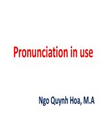 pronunciation in use