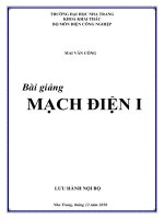 bài giảng mạch điện 1