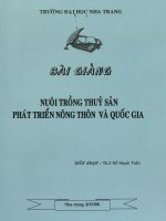 bài giảng nuôi trồng thủy sản phát triển nông thôn và quốc gia