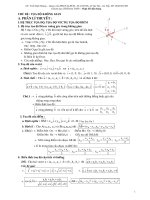 Tổng hợp lí thuyết và hệ thống bài tập LTĐH phần tọa độ không gian