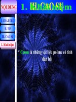 bai 17: Vật liệu polime-(cao su-keo dan)