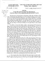 Chỉ thị về việc đẩy mạnh UDCNTT trong hoạt động của các cơ quan nhà nước trên địa bàn TH Tam Kỳ