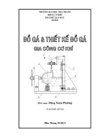 đồ gá và thiết kế đồ gá gia công cơ khí