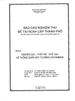 nghiên cứu thiết kế chế tạo hệ thống quấn dây tự động vào bobbin