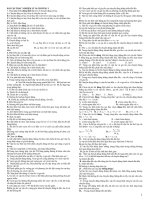 Bài tập trắc nghiệm lý thuyết chương 1 lý 10