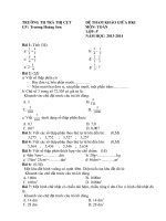 ĐỀ KTGKI TOÁN+TV LỚP 3 2013-2014