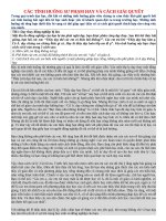 Các tình huống sư phạm hay và cách giải quyết