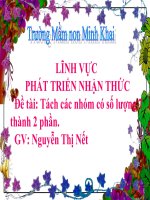 tách 7 doi tuong thanh 2 phan