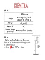 Bài 10:LỰC KẾ- PHÉP ĐO LỰC. TRỌNG LƯỢNG VÀ KHỐI LƯỢNG