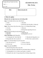 Bài kiểm tra số 2 Môn Tin học lớp 3