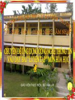 luyện tập chương 1. Các loại hợp chất vô cơ