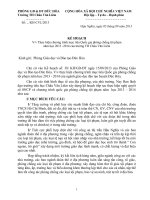 Kế hoạch phòng chống tội phạm năm học 2013 - 2014