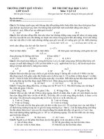 đề thi thử đặc biệt