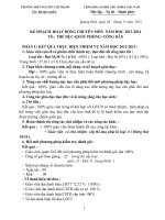 Kế hoạch năm học 2013-2014