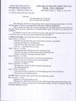 ĐỀ THI HSG  HÓA CẤP HUYỆN