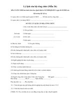 Mẫu sơ yếu lí lịch