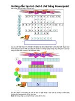Huong dan tao tro choi o chu bang Powerpoint