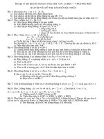 BÀI TẬP VỀ ĐỒ THỊ HÀM SỐ BẬC NHẤT