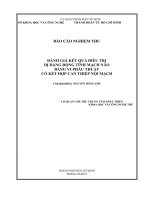 đánh giá kết quả điều trị dị dạng động tĩnh mạch não bằng vi phẫu thuật có kết hợp can thiệp nội mạch