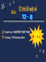 Toan: 12 tru di mot so