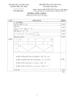 dáp án kiểm tra giữa hoc kỳ 1 khoi 12