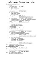 Đề cương ôn thi T.A 6 HK II