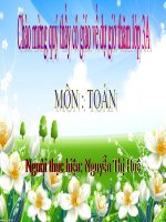 Ôn tập về giải toán Tiết 12 lớp 3