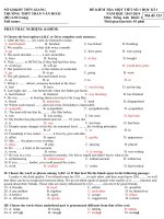 kiểm tra 1 tiết số 1 HKI 11