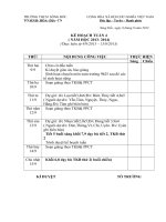 kế hoạch tuần 4