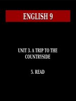 Tiếng Anh 9 Bài 3 Read