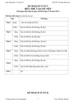 giáo án lớp 3-4 tuổi