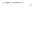 Nhờ quý thầy cô giải giúp bài dao động điện khó