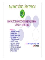 xử lý nước thải trong nhà máy thủy sản