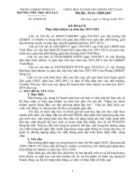 Kế hoạch thực hiện nhiệm vụ năm học 2013-2004