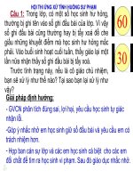 Câu hỏi TÌNH HUỐNG SƯ PHẠM