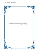 Giáo án tiếng anh 11