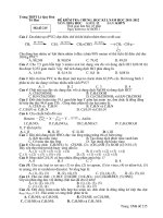 Kiểm tra 1 tiết Hóa 12 NC số 2